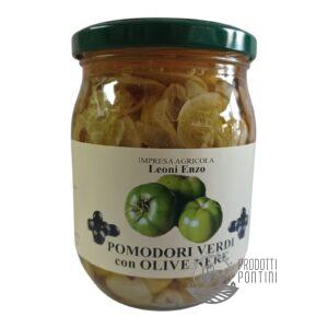 Pomodori Verdi con Olive Nere