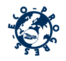 Blue globe graphic surrounded by stylized virus particles, symbolizing a global pandemic point of view.